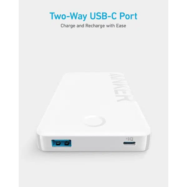 【新品・未開封】Anker Power Bank 10000mAh ホワイト Anker Power Bank (10000mAh, 25W, 3 Port) | モバイル