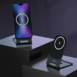 Maxco MW03 Thin Ultra-Strong Magnetic Wireless Charger 15W - Black - Image 2