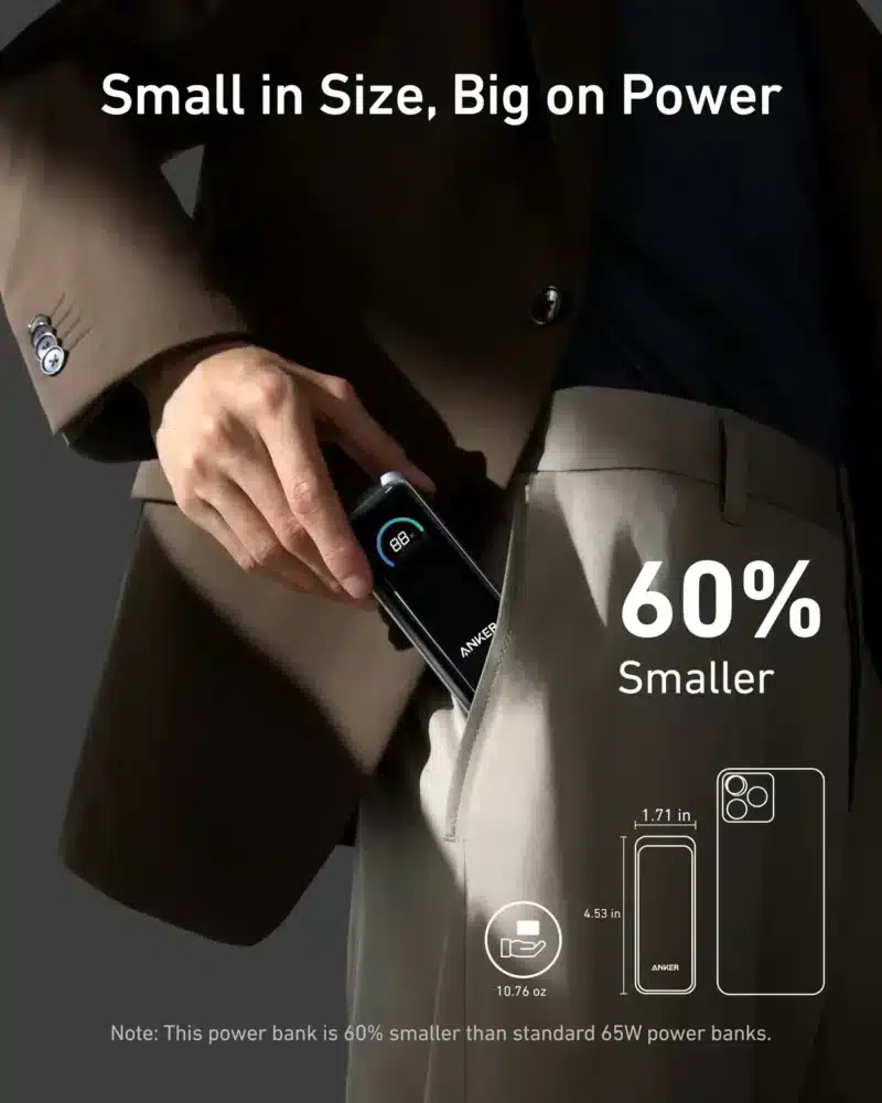 ⁦Anker A1339 Prime Power Bank – شحن سريع بحجم مثالي!⁩ - الصورة ⁦4⁩
