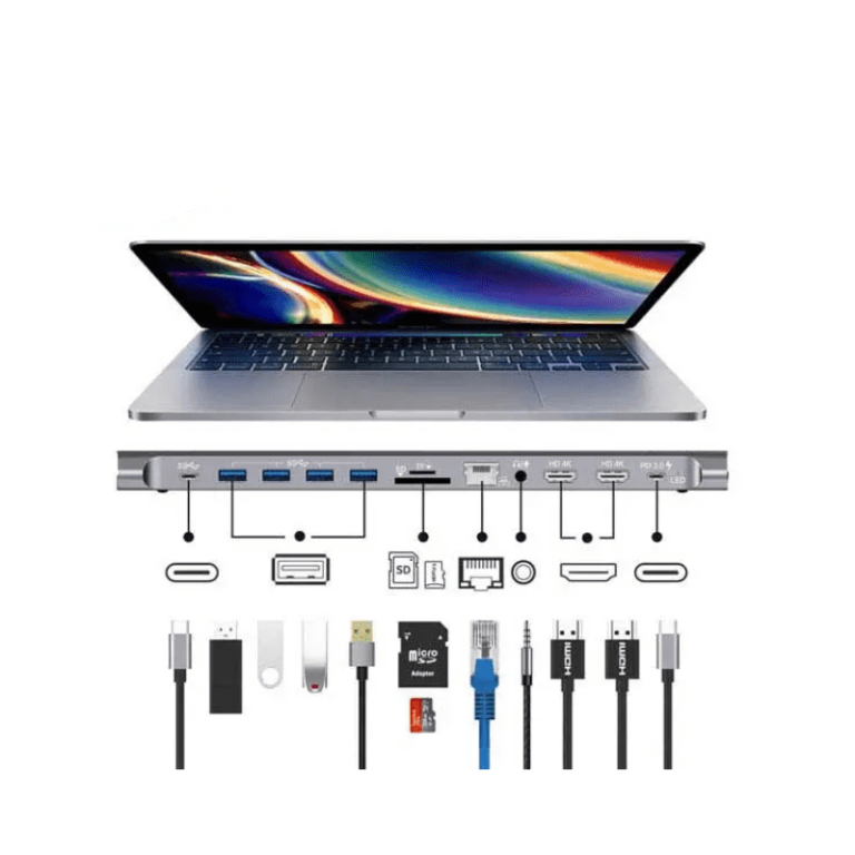 Onten 12-in-1 Notebook Multi-Purpose Dock 9199 - Green