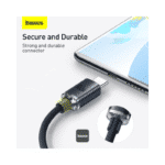 Baseus Crystal Shine Series Fast Charging Data Cable USB to Type-C 100W 1.2m Black - Image 6