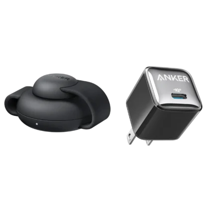 Anker B25M8P11 MagGo Wireless Charging Station (3-in-1, Foldable Pad) and Anker Nano Charger (40W) Black
