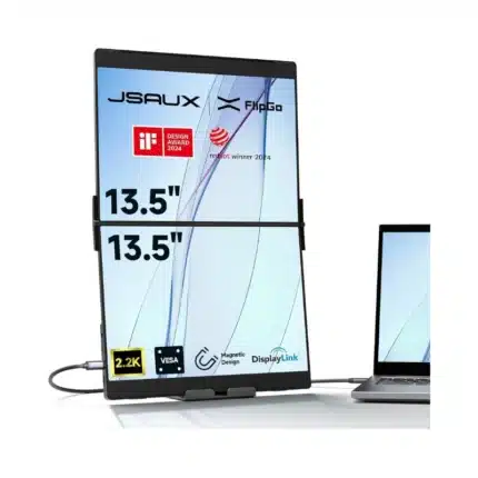 JSAUX PM0201 FlipGo Pro 13.5 Inch 2.2K Dual Screen Portable Monitor