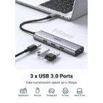 UGREEN USB-C Multifunction Gigabit Ethernet Adapter with PD / CM475 (20932) - Image 2