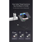 Lanex LS57T 3-in-1 Data Cable 100W Braided 120CM - Image 3