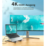 Choetech 7 in 1 USB-C Hub and Laptop Stand - Image 4