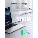 UGREEN Type-C to Type-C 100W Data Cable 2M Black - Image 6
