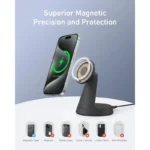 Anker A25M7H11 MagGo Wireless Charger 2-in-1 Dock Stand - Image 3