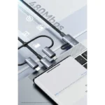 USAMS 240W 6in1 Aluminum Data Cable - Image 3