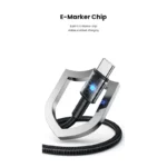 USAMS 240w Type C to Type C Aluminum Data Cable - Image 7