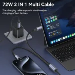 USAMS 72W 2In1 Aluminum Data Cable - Image 8