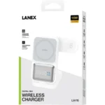 LANEX LW16 3-in-1 Wireless Charger 15W Fast Charging with Clock Display - Image 4