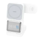 LANEX LW16 3-in-1 Wireless Charger 15W Fast Charging with Clock Display - Image 3