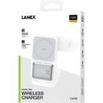 LANEX LW16 3-in-1 Wireless Charger 15W Fast Charging with Clock Display - Image 3