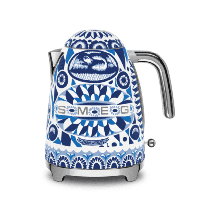 Smeg KLF03DGB Dolce and Gabbana Retro Style Kettle 1.7 L Capacity - Blue