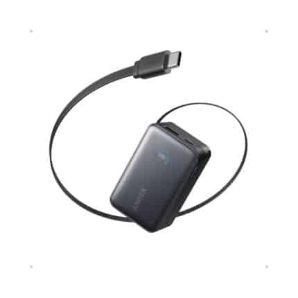 Anker A1638P11 Nano Power Bank 10K 45W  Built In Retractable USB-C Cable