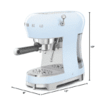 Smeg ECF02PB Retro Style Espresso Coffee Machine   Pastel Blue - Image 5