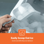 Geepas GIM63015UK Portable Automatic Ice Maker 12KG - Silver - Image 4