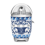 Smeg CJF01DGB Dolce and Gabbana Retro Style Aesthetic Citrus Juicer - Blue - Image 2