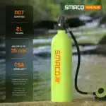 SMACO S700 PLUS 2L Scuba Tank - Black - Image 2