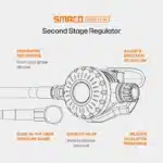 SMACO S700 PLUS 2L Scuba Tank - Black - Image 4