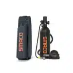 SMACO S400 PRO 1L Scuba Tank Diving Gear Pony Bottle - Black
