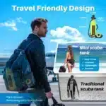 SMACO S400 PRO 1L Scuba Tank Diving Gear Pony Bottle - Black - Image 4