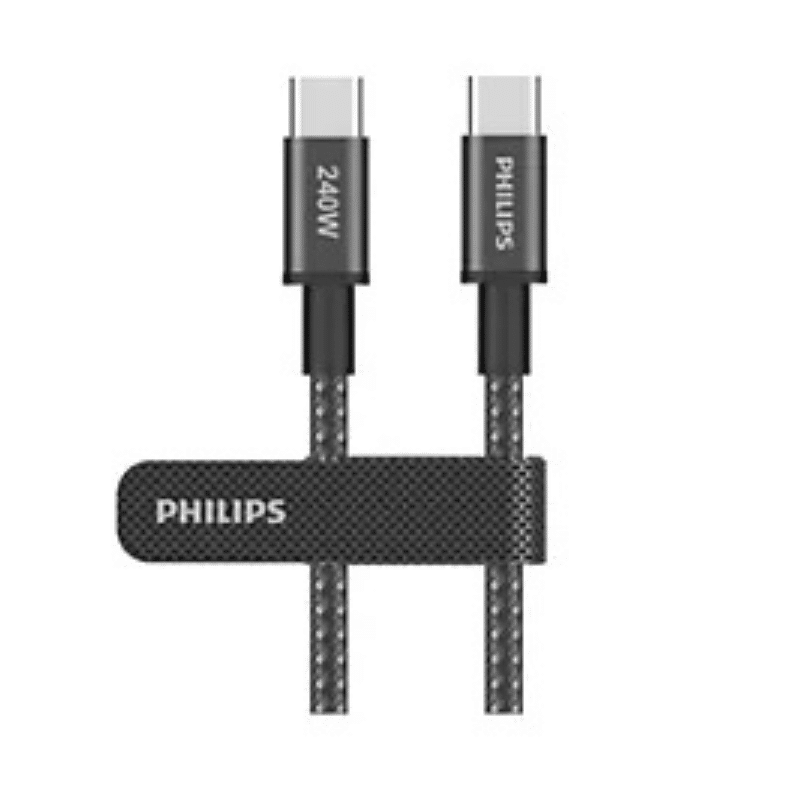 Untitled design (80) Philips DLC7030C 1M 480Mbps Braided Cable C to C - 240W - Image 1