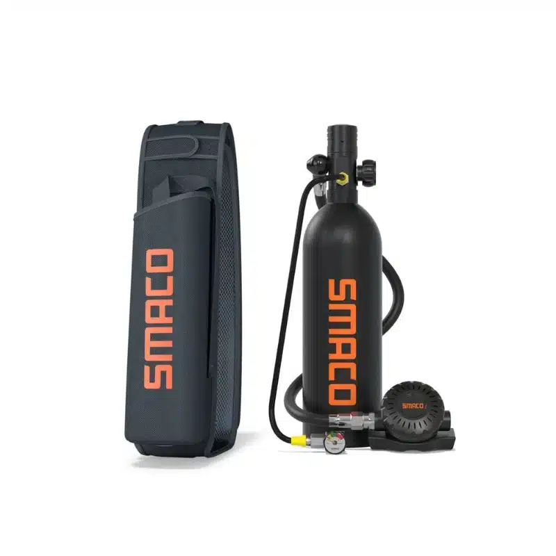 Untitled design SMACO S400 PRO 1L Scuba Tank Diving Gear Pony Bottle - Black - Image 1