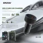 Snzou Car Charger 68W 2PD - 1USB - Image 2