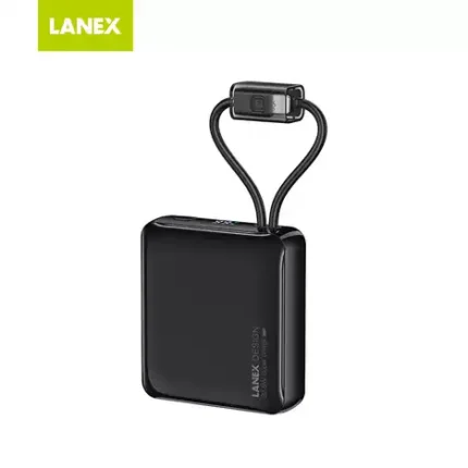 Lanex N30 10000mAh Built-In Dual Cable 22.5W Power Bank