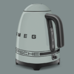 Smeg KLF03PSG Porsche Retro Style Kettle 1.7 L Capacity - Shade Green - Image 6