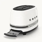 Smeg TSF01PCW Porsche Retro Style 2 Slice Toaster - Carrara White - Image 2
