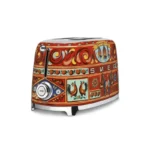 Smeg TSF01DG Dolce and Gabbana Retro Style 2 Slice Toaster - Red - Image 4