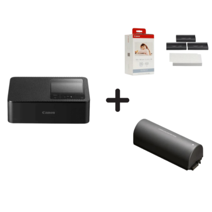 Canon NB-CP2LH Li-ion Battery for Selphy Printers + Canon KP-108in Color ink and Paper Set  108 Sheets + Canon Compact Photo Printer Selphy CP1500